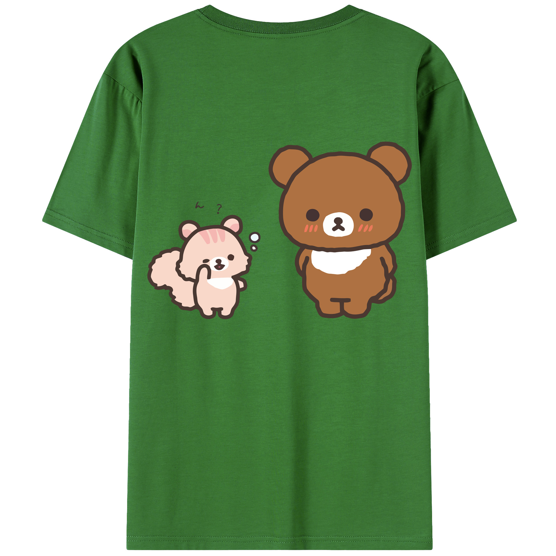 （画像用） リラックマ リラックマ キイロイトリ Rilakkuma Korilakkuma Kiiroitori レディース半袖Tシャツ(バックプリント)